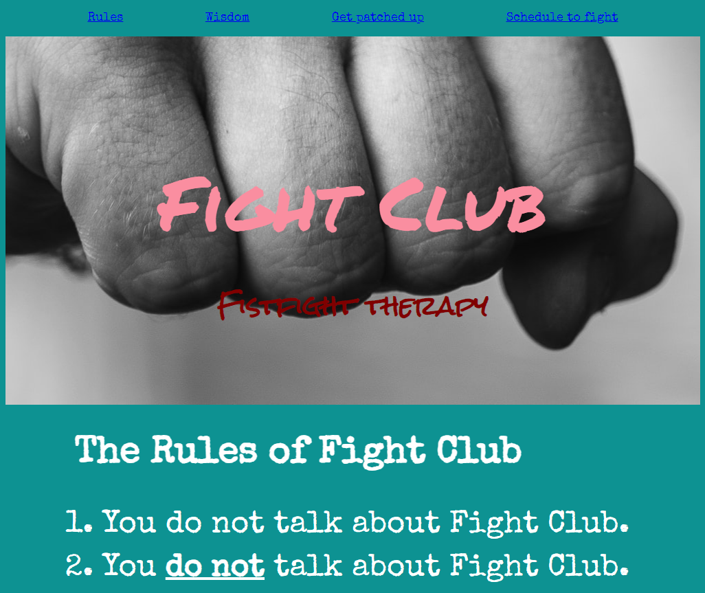 Fight Club website